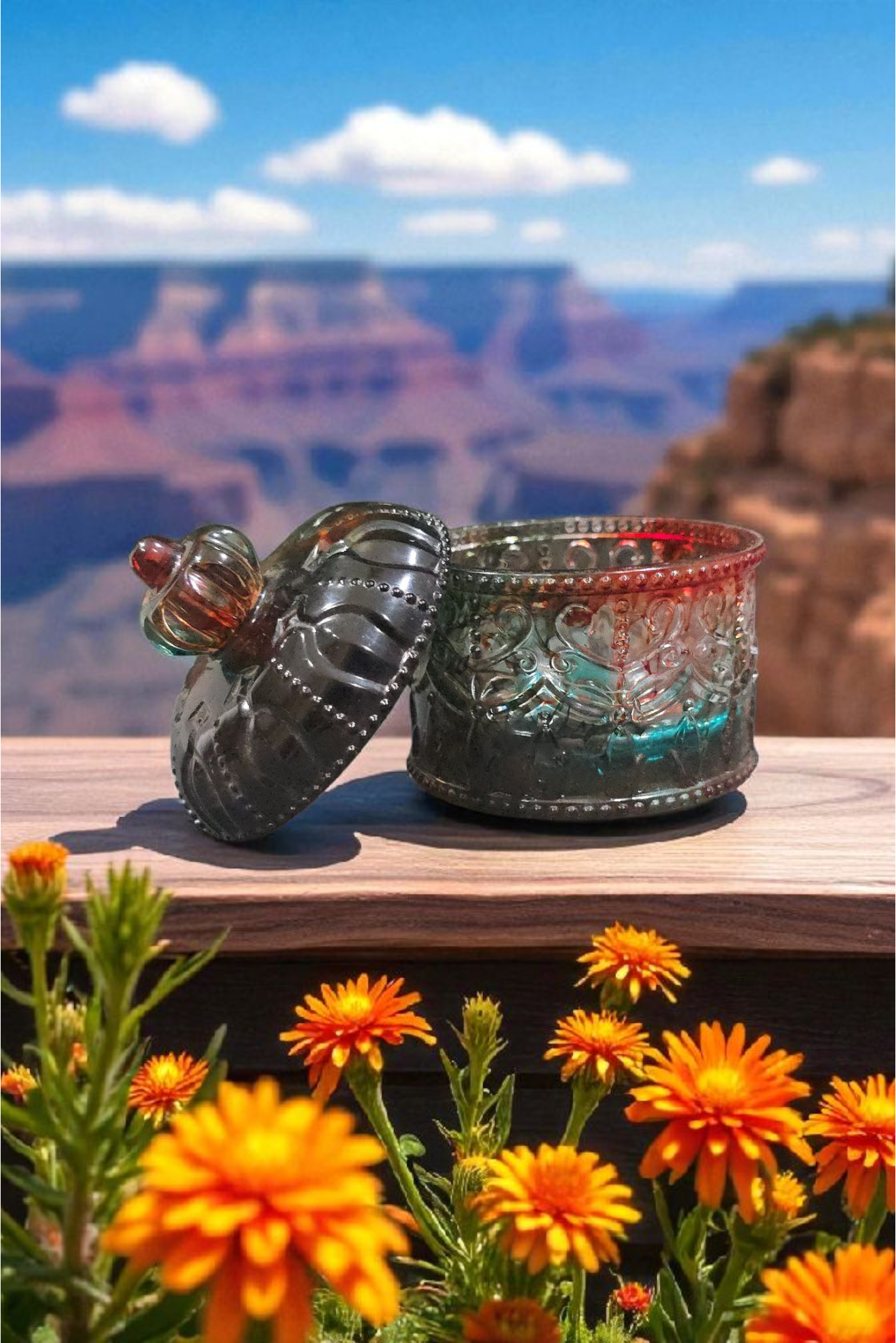 Rainbow Vintage Jar