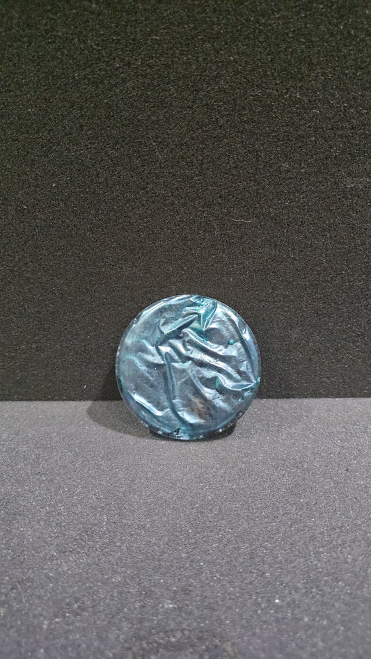 Blue Crushed Velvet Coaster