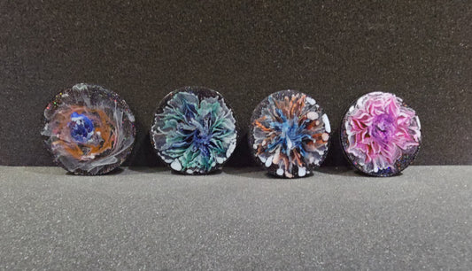 3D Blooming Flower Coaster Set