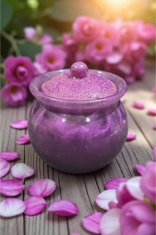 Purple Resin Jar